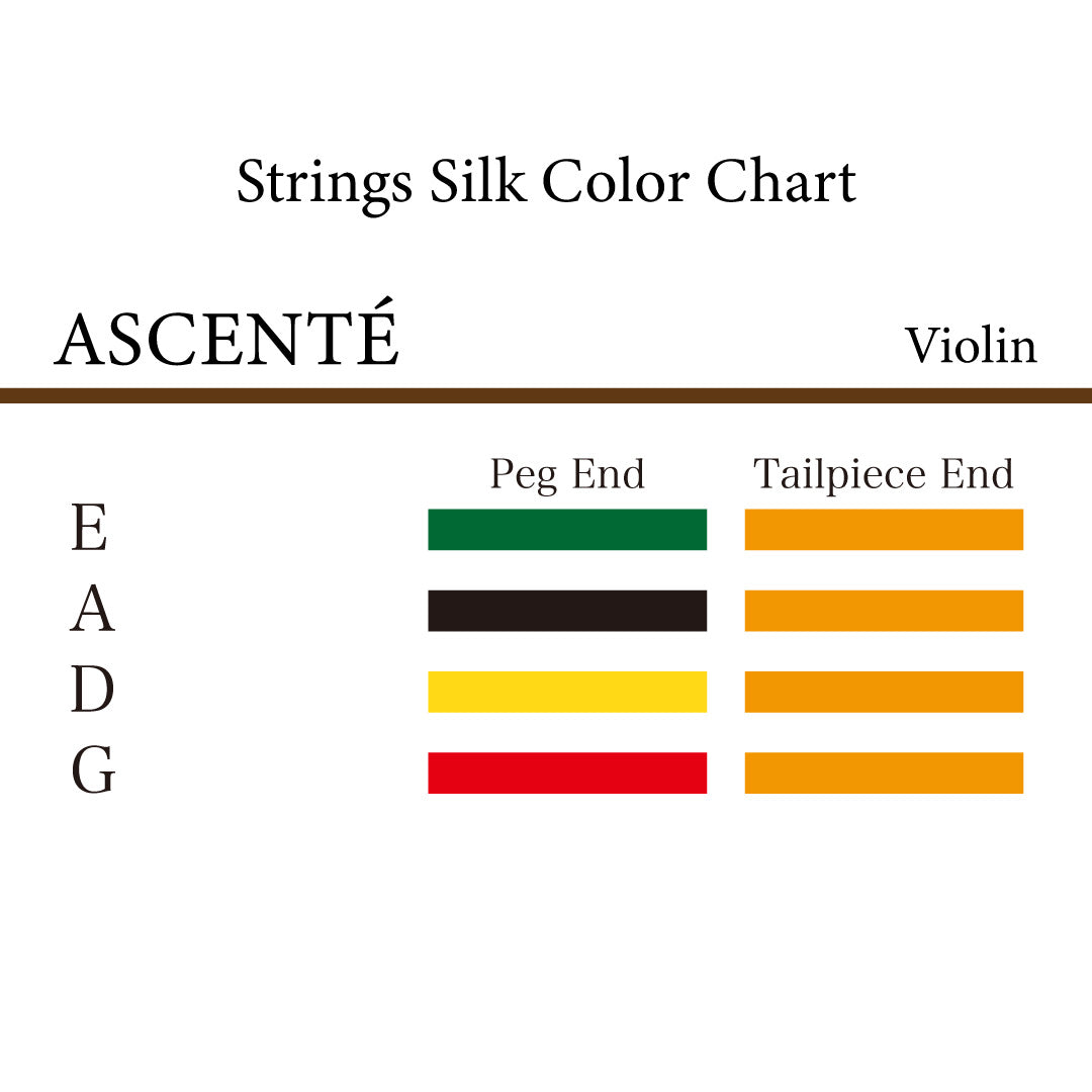 ヴァイオリン弦 ASCENTÉ 4/4, 3/4, 1/2, 1/4, 1/8, 1/16