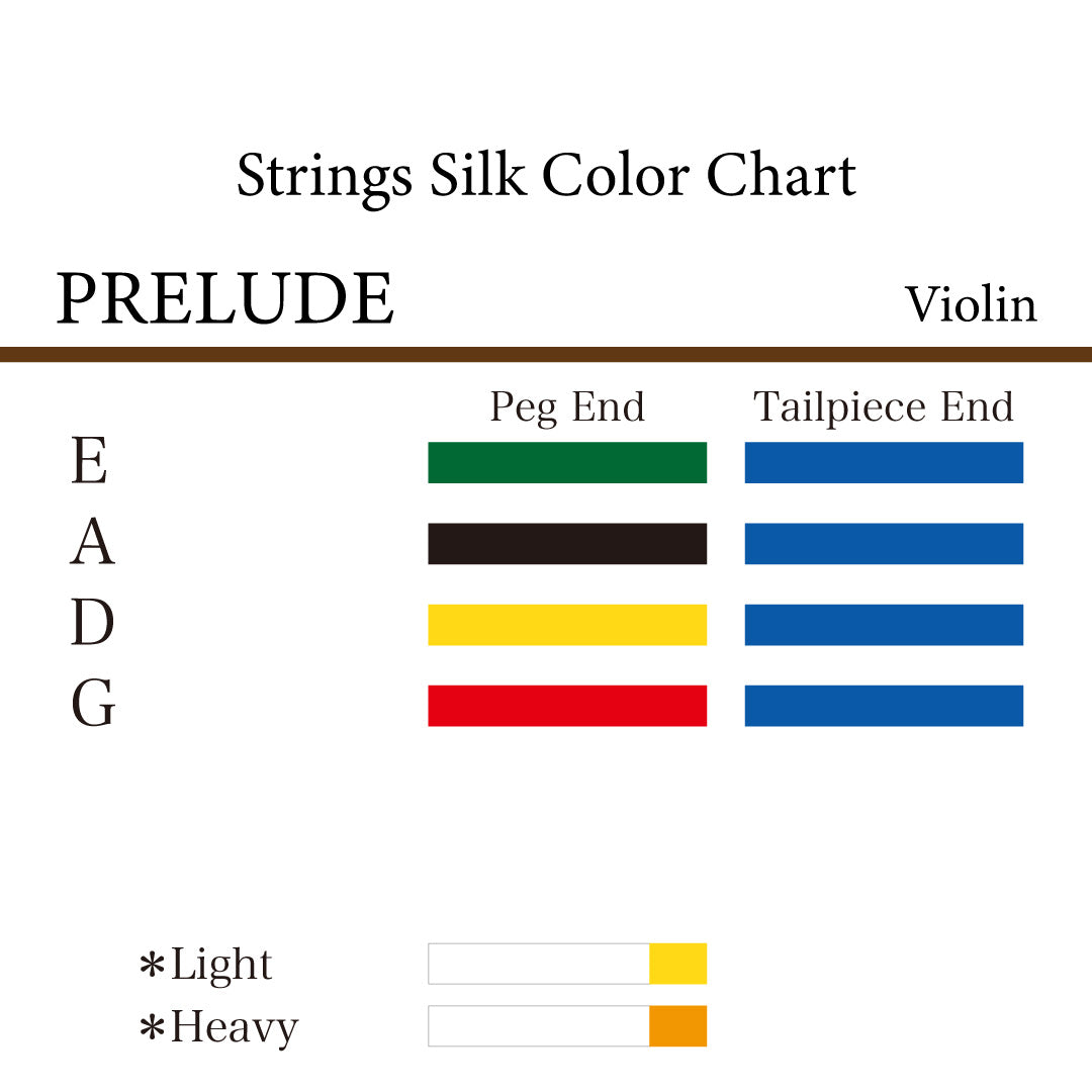 ヴァイオリン弦 PRELUDE  4/4, 3/4, 1/2, 1/4, 1/8, 1/16
